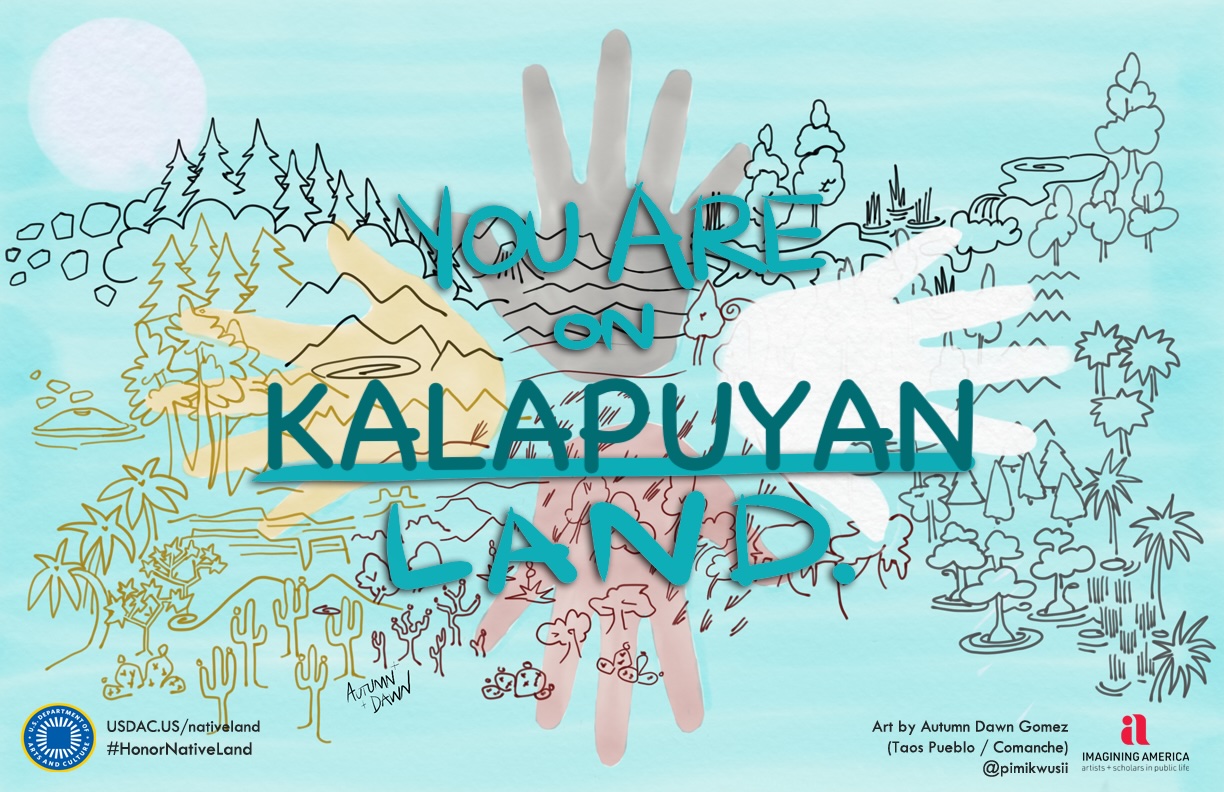 You Are on Kalapuyan Land slide